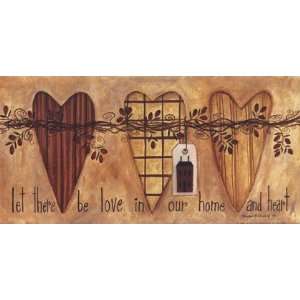 Let There be Love by Bernadette Deming 16x8  Kitchen 