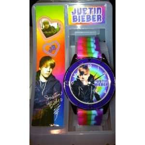  Justin Bieber Watch Rainbow Wrist Band Toys & Games