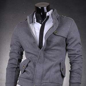 3mu Mens Designer Jacket Top Coats Shirts Military Black/Gray S M L XL 