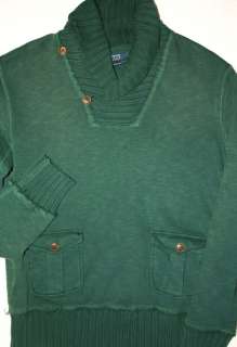 mens designer sweater by polo ralph lauren size is large green in 