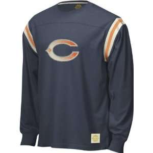  Chicago Bears Retro Sport Long Sleeve Logo Applique Jersey 