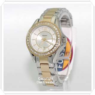 FOSSIL WOMENS RILY MINI STAINLESS STEEL WATCH ES2880  