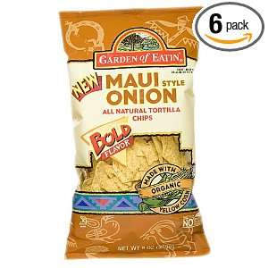 Garden of Eatin Maui Onion Tortilla Chips, 9 ounces (Pack of6 