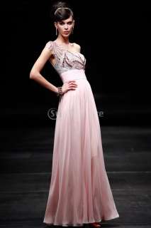   Charming Womens One Shoulder Formal Prom Dress Party Ball Evening Gown