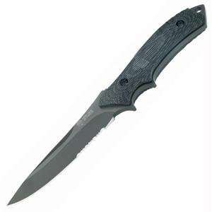 Boker USA Tactical Fixed Blade Knife with Black ComboEdge Blade and 