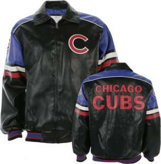 Chicago Cubs Faux Leather Jacket  