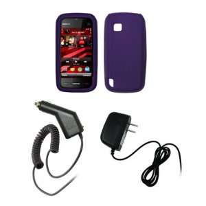  Nokia Nuron 5230   Premium Purple Soft Silicone Gel Skin 