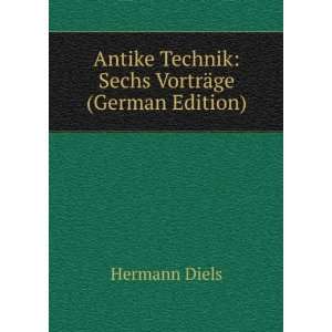   VortrÃ¤ge (German Edition) (9785875609602) Hermann Diels Books