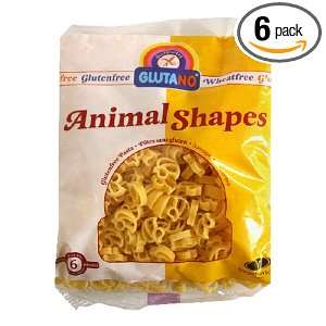 Glutano Gluten Free Pasta, Animal Shapes, 8.8 Ounce Bag (Pack of 6 
