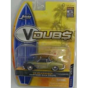   Vdubs Wave 1 1959 Volkswagen Karmann Ghia Coupe in Color Gold/black