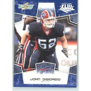 Score Limited Edition Super Bowl XLIII Blue Border # 35 John DiGiorgio 