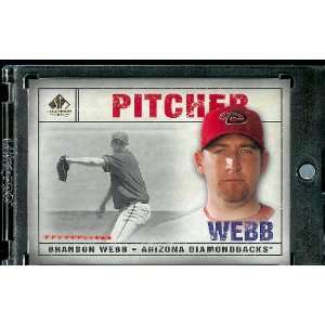  2008 SP Legendary Cuts # 96 Brandon Webb ( Diamondbacks 