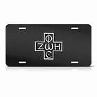 JESUS CROSS LIGHT LIFE RELIGIOUS METAL LICENSE PLATE WALL SIGN TAG