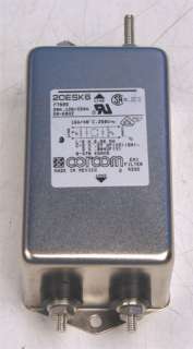 Corcom 20ESK6 EMI RFI Power Line Filter  