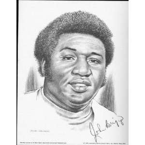  1974 Johnny Briggs Milwaukee Brewers Lithograph Sports 