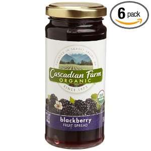 Cascadian Farm Blackberry Spread, 10 Ounce Glass Jars (Pack of 6 