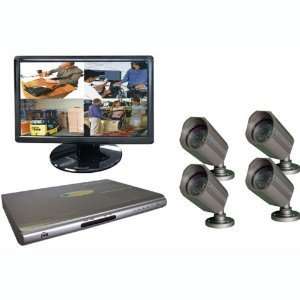  Clover BUN1970 DVR Bundle with 19 Inch TFT LCD Monitor, 4 