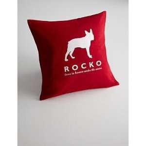  silhouette   12 x 18 pillow cover   red   with insert