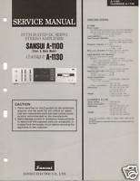 Original Service Manual Sansui A 1100/1130 Int Amp  