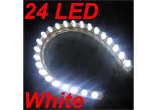Car LED Car Light 12V 24 LED Waterproof Flexible White  