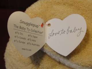 TY Pluffies Plush Brown Puppy Dog Snugglepup 2004 W/Tag  