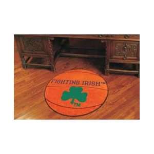  NCAA NOTRE DAME FIGHTING IRISH BASKETBALL SHAPED DOOR MAT 