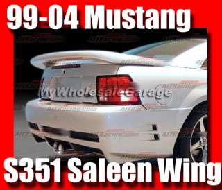 00 01 Ford Mustang Saleen Rear Trunk Drag Wing Spoiler  