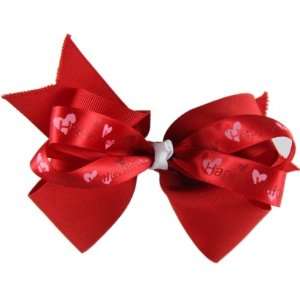  Genuine Lexa Lou Double Layer Valentine Red Boutique Bow 