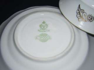 Vintage RS Tillowitz Art Deco Porcelain Gilt Gold Tea Cup & Saucer Set 