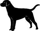 Black Lab Labrador Retriever Dog Sticker Decal Graphic