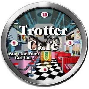  TROTTER 14 Inch Cafe Metal Clock Quartz Movement Kitchen 