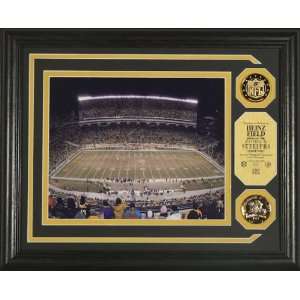 Pittsburgh Steelers Heinz Field Photomint with 2 24KT Gold Coins 
