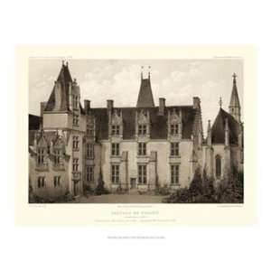   Sepia Chateaux I   Poster by Victor Petit (18x14)