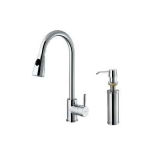  Vigo Industries Pull Out Spray Kitchen Faucet With Soap 