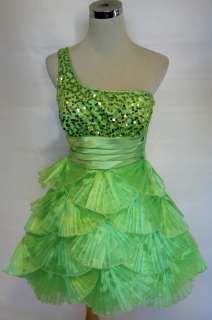 NWT MASQUERADE $120 kiwi Homecoming Party Prom Dress 13  