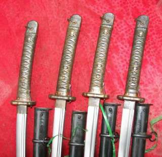 Vintage WWII Japanese Military Army Swords Num Matching Rare  