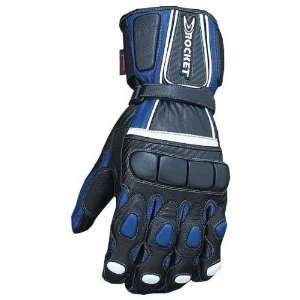  Joe Rocket Highside Blue Motorcycle Gloves   Size  Medium 