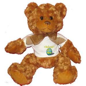  Morticians Rock My World Plush Teddy Bear with WHITE T 
