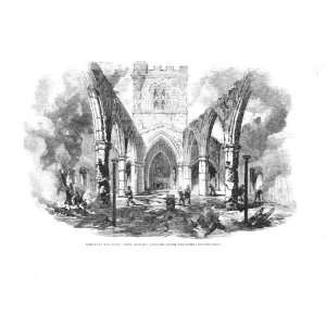  Harwarden Church Nr Chester Antique Print