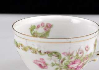 c1890 Set of 47pcs Mignon Z & S Co Bavaria German Porcelain Pink Rose 