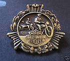 HARLEY DAVIDSO​N MOTORCYCLE BRASS OLD BIKER VEST PIN