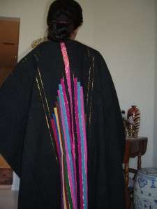 Arabia Black Top Coat Middle East eastern Arab Abaya  