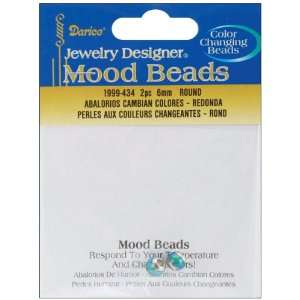  Mood Beads 2/Pkg 6mm Round 