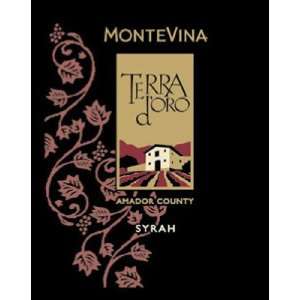  2005 Montevina Terra DOro Syrah 750ml Grocery 
