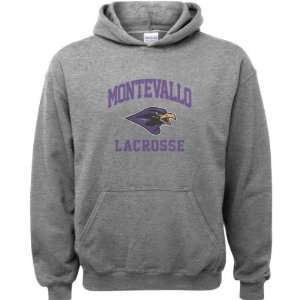 Montevallo Falcons Sport Grey Youth Varsity Washed Lacrosse Arch 