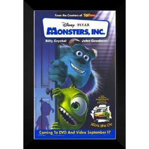  Monsters, Inc. 27x40 FRAMED Movie Poster   Style F 2001 