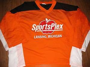 SPORTSPLEX hockey jersey medium Michigan Lansing apple  
