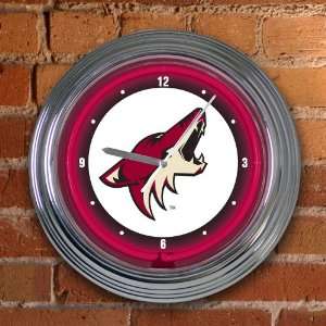  Phoenix Coyotes Team 14 Neon Clock NHL Hockey Fan Shop Sports 