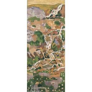   Oil Reproduction   Ferdinand Hodler   24 x 58 inches   Mountain stream