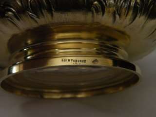 ANTIQUE FRENCH STERLING BOINTABURET ETCHED GLASS JAR  